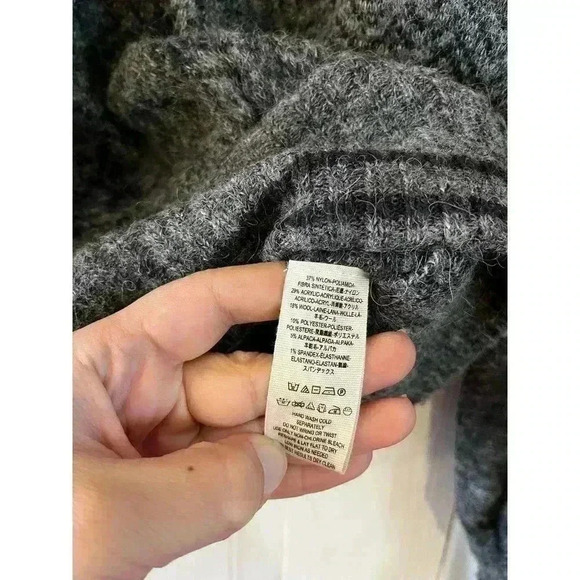 FREE PEOPLE Womens Gray Hoops And Hollas Pullover Sweater Size XS - Picture 4 of 5